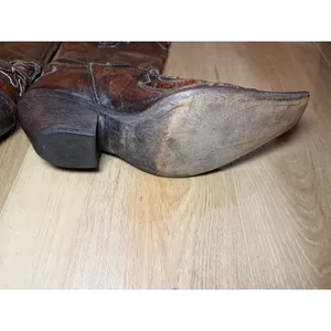 El Charro Leather Cowboy Boots Size 38 thumbnail 8