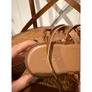 Nordstrom Rack tan vegan leather gladiator style sandals 6.5 thumbnail 8