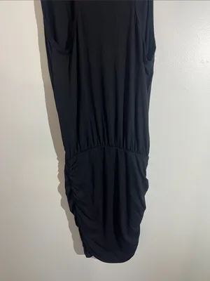LaClef Black Sleeveless Ruched Bodycon Dress thumbnail 6