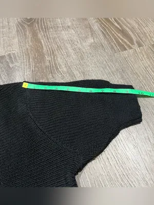 Halara Black Knit Short Sleeve Sweater thumbnail 6