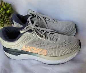 Hoka One Bondi 7 Women's Size 10.5 Lunar Rock Running Sneakers 1110519-LRBI thumbnail 1