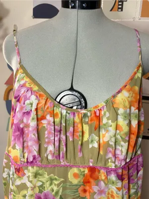 Morgan Taylor Intimates Floral Slip Dress — Size L thumbnail 2