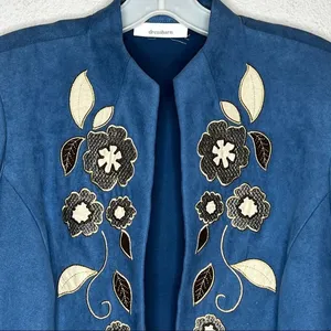 Vintage Dressbarn‎ Jacket Blue Size M thumbnail 2