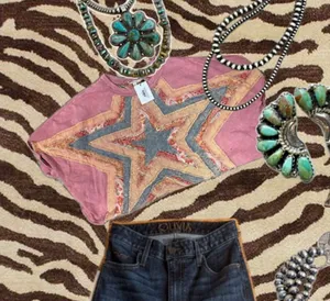 Oil & Hali Star patched shirt thumbnail 1