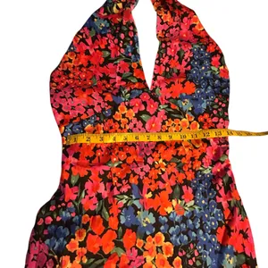 Lulus Bold Presence Floral Satin Halter Midi Dress - Size S thumbnail 7