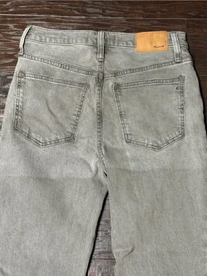 Madewell Gray High Rise Straight Leg Cropped Jeans Size 24 thumbnail 4