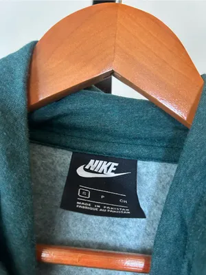 Nike NSW Club Funnel Neck‎ Hoodie Sweatshirt Athletic Teal Blue Size Small thumbnail 4