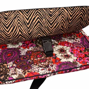Vera Bradley Rosewood Floral Canvas Laptop Messenger Bag Briefcase Crossbody Bag thumbnail 5