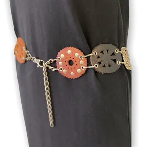 Genuine Leather Flower Belt thumbnail 1