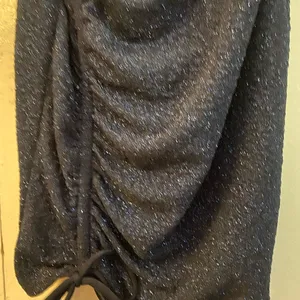 Windsor Navy Glitter Knit Mini Dress Size L thumbnail 4