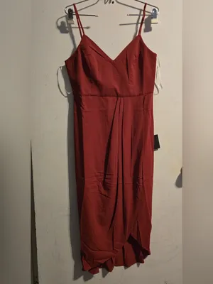 Lulu's Red Spaghetti-Strap Maxi Dress thumbnail 2