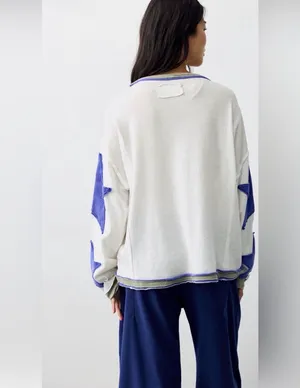 Free people blue star long sleeve thumbnail 2