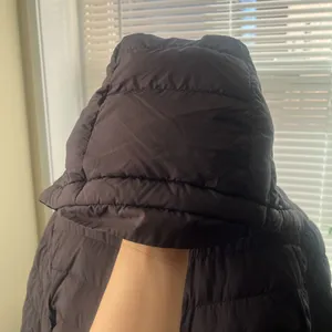 Patagonia Women’s black hooded long down puffer full zip jacket size M thumbnail 8