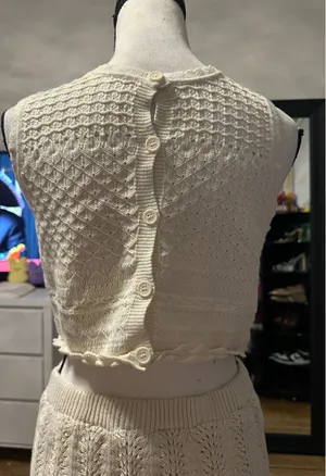 Crop top White Size M thumbnail 2
