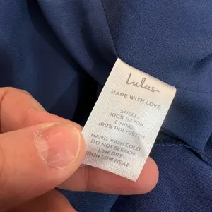 Lulu’s Heart of Marigold Blue Wrap true Maxi Dress size xs thumbnail 11