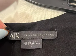Armani Exchange black mini dress thumbnail 2