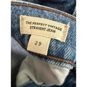 Madewell The Perfect Vintage Straight Jean Denim Distressed Blue‎ Womens Size 29 thumbnail 6