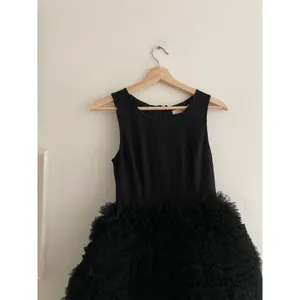 HUTCH Twofer Black Satin Tulle Mini Dress Size XXS NWT thumbnail 4