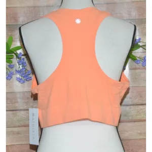 NWT Athleta Momentum 2.0 Seamless Tank Cropped XL Peach Wicking UV Protection thumbnail 4