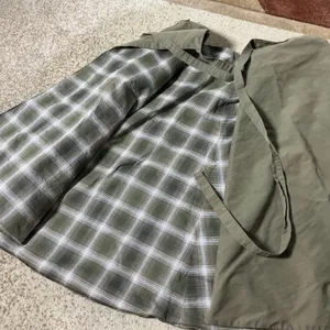 Unbranded Reversible Plaid Wrap Skirt Womens Medium Green Gorpcore A-Line Midi thumbnail 5