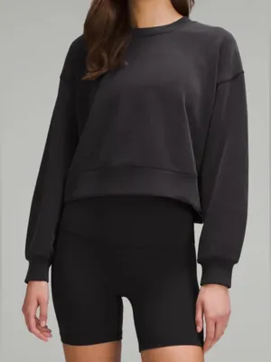 NWT Lululemon Softstreme Oversized Cropped Crew thumbnail 1