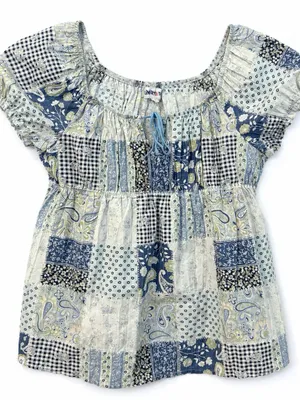 Limited Too Y2K Babydoll Patchwork Top thumbnail 1