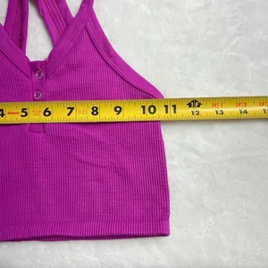 Free People Movement Purple Ribbed Seamless Crop Top XS thumbnail 5