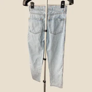 Revice Denim Venus Asymmetrical Crossover High Rise Straight Leg Jeans 27 Light thumbnail 5