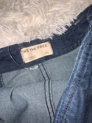 NEW FREE PEOPLE Beckett Strapless Denim Jumpsuit sz 25 thumbnail 7