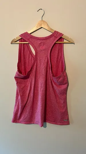 The North Face Women's Tank Top Pink Heathered Athletic Racerback Size XL thumbnail 3