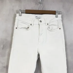 Zara Flare Jeans Womens 6 Stretch‎ Minimalist Indie Festival Clean Girl Urban thumbnail 2