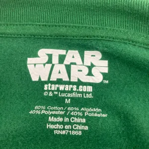 Star Wars Grogu Cropped Sweatshirt Women's M Green Baby Yoda The Mandalorian thumbnail 9