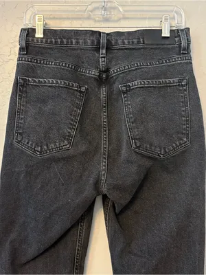 Goldsign high rise straight leg black women's jeans size 28 thumbnail 10