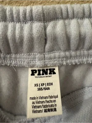 Victoria's Secret PINK Hydrangea Blue Cuffed Fleece Jogger size XS NWT thumbnail 8