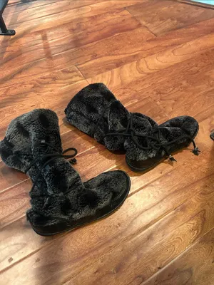 Vintage Fuel Y2K Tall Wrap Winter Fur Boot Women’s Size 7 thumbnail 4