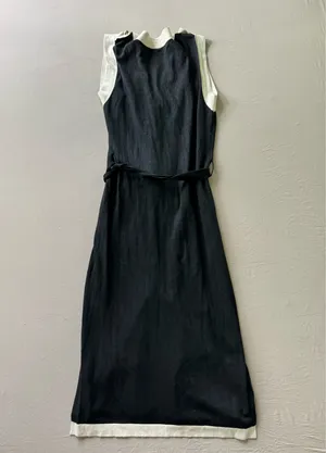 Fore Sleeveless Tie-Front Button Up Midi Dress thumbnail 6