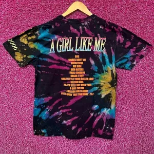 Rihanna A Girl Like Me Tie Dye Tshirt size Medium thumbnail 3