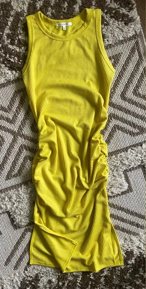 Antistar ribbed yellow dress NWOT thumbnail 1
