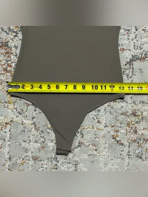 Spanx Suit Yourself Racerback Ribbed Bodysuit color smoke size Small thumbnail 6