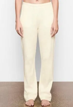 SKIMS Waffle Knit Loose Pant Off White Cream thumbnail 1