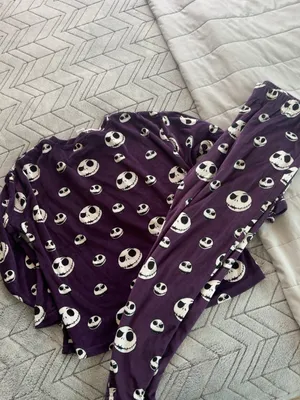Disney Nightmare Before Christmas Jack Skellington Pajama Set M (8–10) thumbnail 2