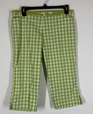 Y2K Abercrombie & Fitch Gingham Low Rise Capris Size 10 thumbnail 1