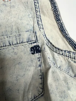 NWT miss me acid wash denim shirt medium thumbnail 9