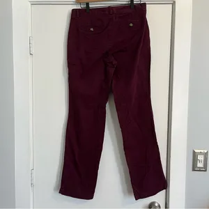 Dockers bootcut burgundy maroon dark red Y2K prep style khakis Women’s size 10 thumbnail 5