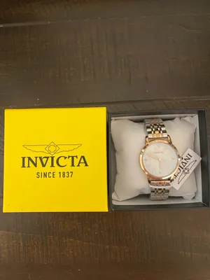 Invicta Wildflower Collection Tigerlily Two-Tone Silver and Rose Gold Watch NWT! thumbnail 11