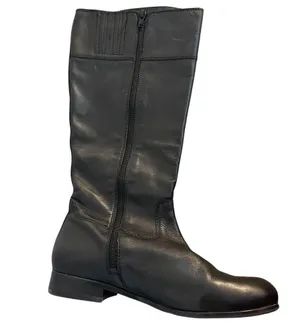 ARTURO CHIANG Black Leather Riding Knee High Boots Womens 8.5 MW Side Zip thumbnail 6