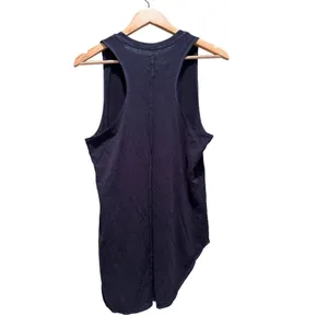 NSF Navy Blue‎ Sleeveless Linen Tank Top Slouchy Lightweight Casual Small thumbnail 2