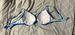 Tie dye Bathing Suit Top Blue Size XL thumbnail 2