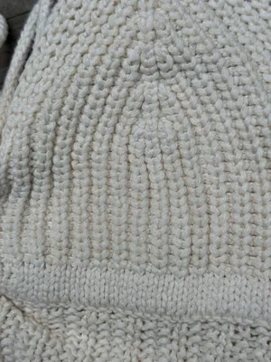 American Eagle Outfitters Women's Off-White Cable Knit Crop Top, Size S thumbnail 4