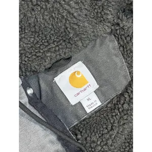CARHARTT SANDSTONE HOODED MULTI-POCKET JACKET/SHERPA LINED Size XL thumbnail 11